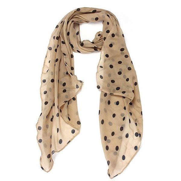 JECKSION 2016 women scarf Long Wrap Shawl Polka Dot Chiffon Scarf Scarves Stole #LN - lovell-shop