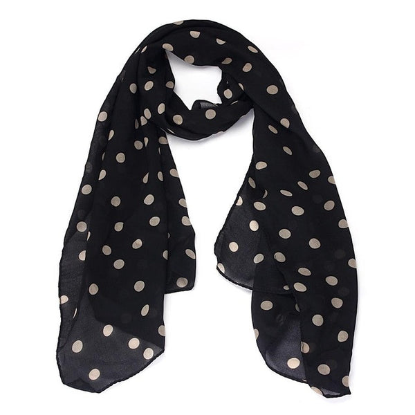 JECKSION 2016 women scarf Long Wrap Shawl Polka Dot Chiffon Scarf Scarves Stole #LN - lovell-shop