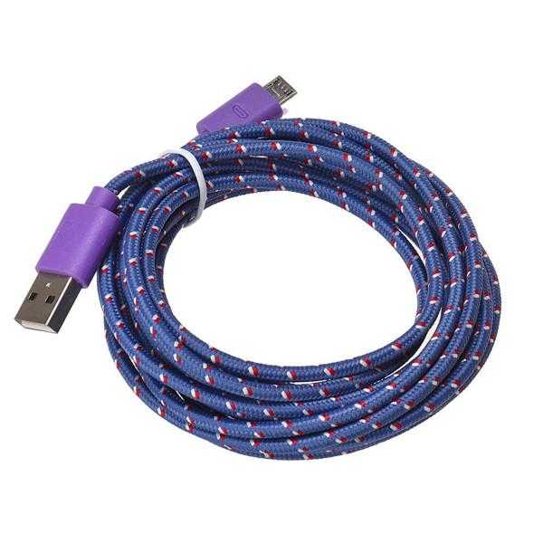 10 Ft Fiber Cloth Cable for iPhone 5 - 6- 6 plus - 7 & 7 plus - Assorted Colors - lovell-shop