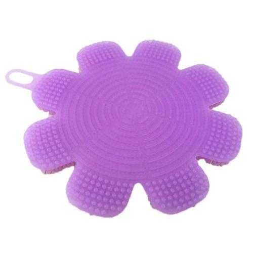 Silicone Dish Washing Sponge Scrubber Kitchen Cleaning Antibacterial Supplies - lovell-shop