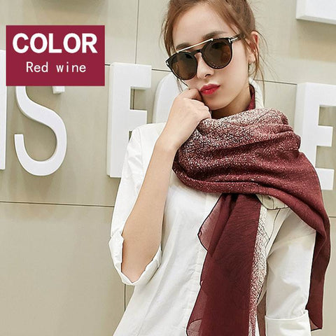 Vintage Print Scarf Women Autumn Cotton Wraps 2019 Ladies Tops Shawl Large Scarves Luxury Long Soft Scarves Stoles Female Poncho - lovell-shop