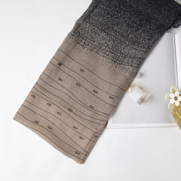 Vintage Print Scarf Women Autumn Cotton Wraps 2019 Ladies Tops Shawl Large Scarves Luxury Long Soft Scarves Stoles Female Poncho - lovell-shop