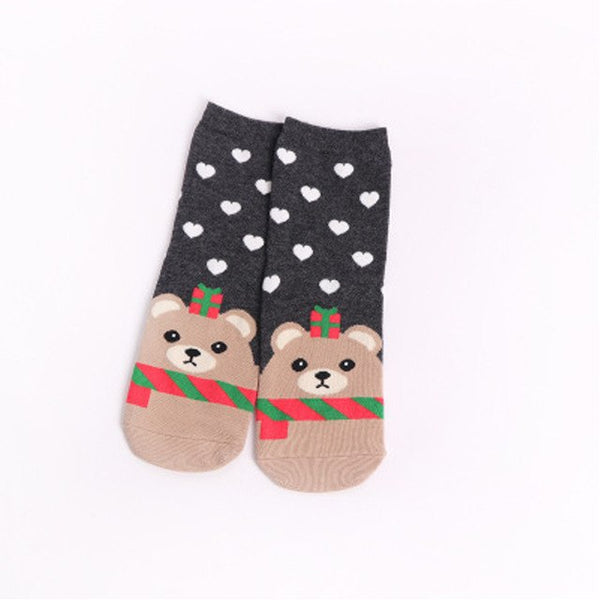 2019 Christmas Santa Claus Socks Women Cotton Short Elk Winter Socks Cartoon Deer Snow Man Cute Socks New Fashion New Year Gift - lovell-shop
