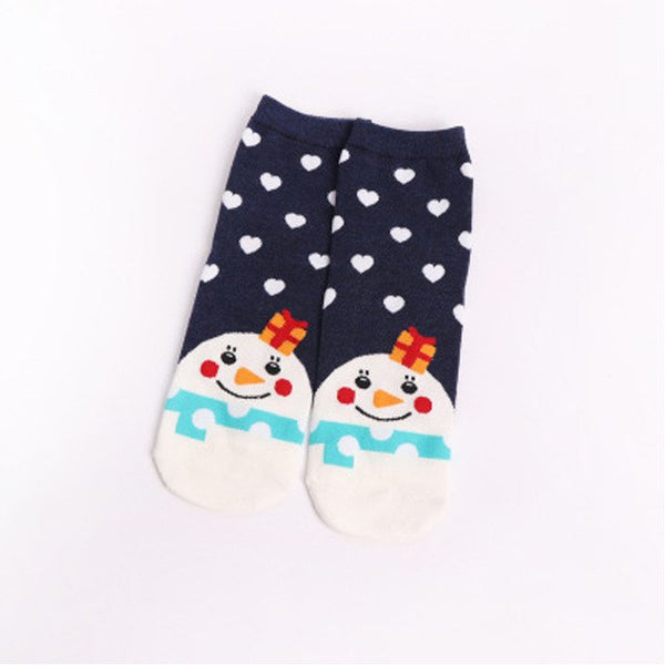 2019 Christmas Santa Claus Socks Women Cotton Short Elk Winter Socks Cartoon Deer Snow Man Cute Socks New Fashion New Year Gift - lovell-shop